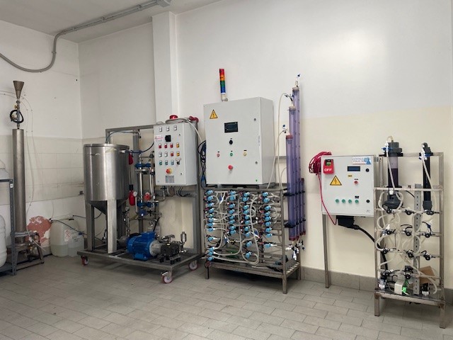 Impianti pilota per fond pag Research and development