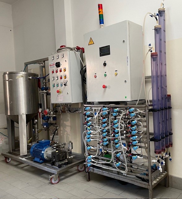 Impianti pilota per fond pag dx Research and development